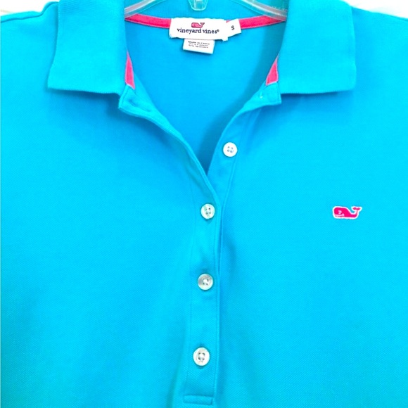 ❤️ VINEYARD VINES ❤️ COLLECTION CLASSIC STYLE BLUE COLOR POLO SHIRT ( NWOT ) . - Picture 2 of 12